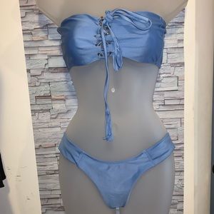 Blue bikini set